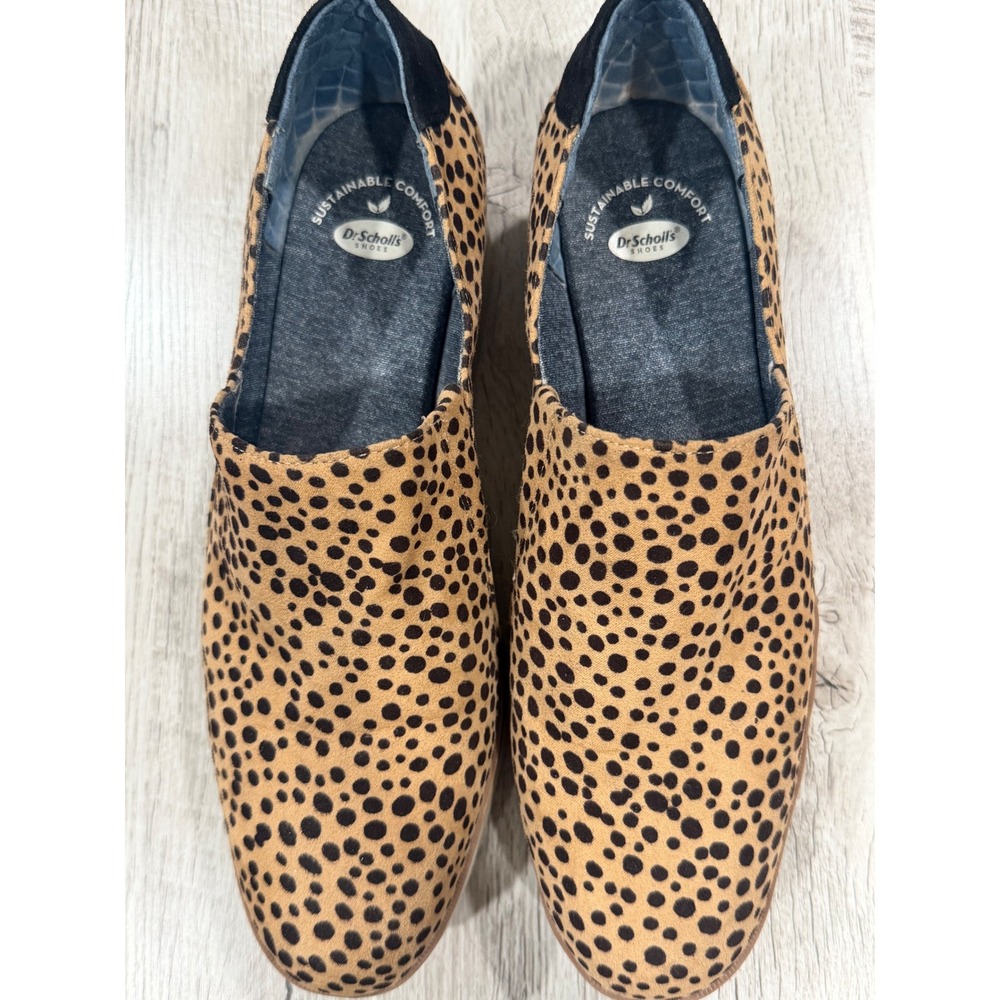 Dr. Scholl's Leopard Print Platform Loafers Slip On Comfort Shoes 9.5